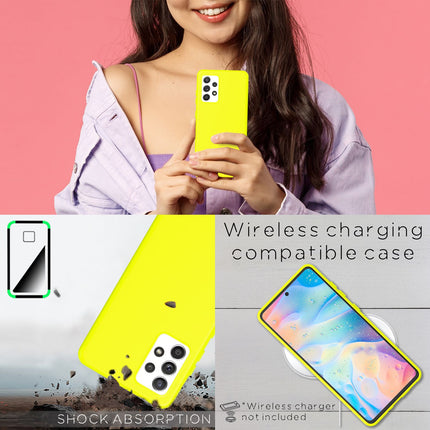 Für Samsung Galaxy A33 - Bunte Neon Silikon Hülle Rutschfest Dünn Schutz Cover