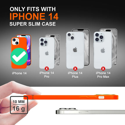 Hülle für iPhone 14 - Bunte Neon Silikon Handyhülle Samtig Weich Rutschfest Case