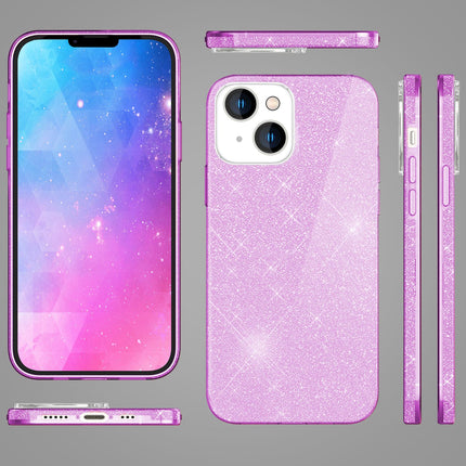 Hülle für iPhone 14 - Glitzer Cover Verstärkte Silikon Handyhülle Glitter Case