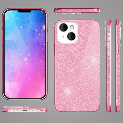 Hülle für iPhone 14 - Glitzer Cover Verstärkte Silikon Handyhülle Glitter Case