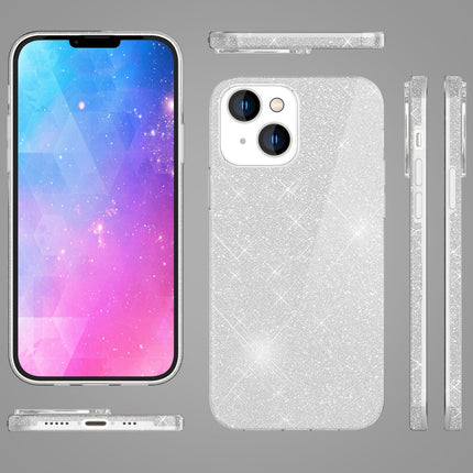 Hülle für iPhone 14 - Glitzer Cover Verstärkte Silikon Handyhülle Glitter Case