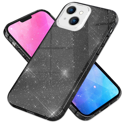Hülle für iPhone 14 - Glitzer Cover Verstärkte Silikon Handyhülle Glitter Case