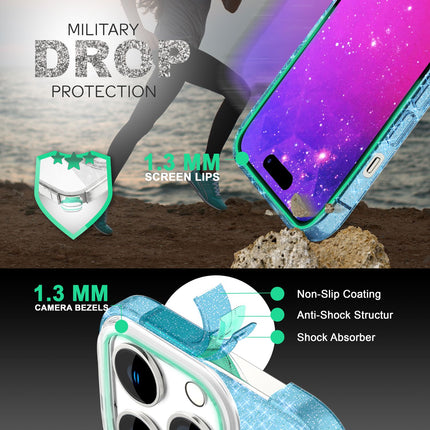 Hülle für iPhone 14 Pro Max - Glitzer Silikon Handyhülle Diamant Glitter Case