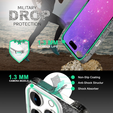 Hülle für iPhone 14 Pro Max - Glitzer Silikon Handyhülle Diamant Glitter Case