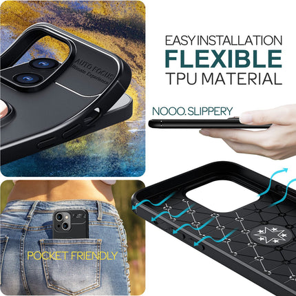 Hülle mit Ring für iPhone 15 Silikon Handyhülle Matt Case Schutz Cover Ringhülle