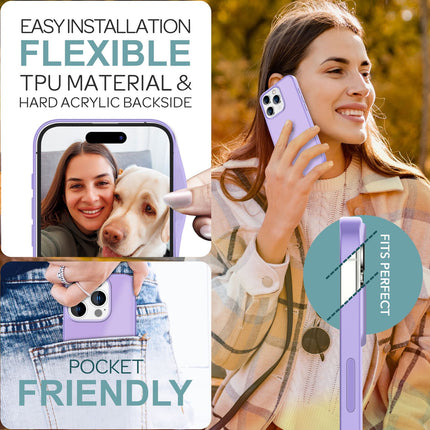 NALIA Matte Hybrid Hülle für iPhone 16 Pro Max, Anti-Fingerabdruck Acryl Rückseite, Cover Semi-Transparent