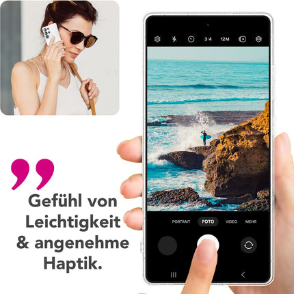 NALIA Dazzlin für Samsung Galaxy S25 Ultra Hülle, Funkelnde Transparente Glitzerhülle, Klare Anti-Gelb Schutzhülle mit Glitzer Pailletten, Durchsichtige Silikon Glitter Handyhülle