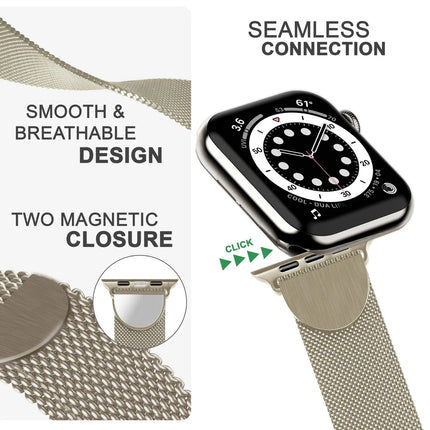 Milanaise Metall Armband für Apple Watch Ultra/Se/8/7/6/5/4/3/2/1, 42/44/45/49mm