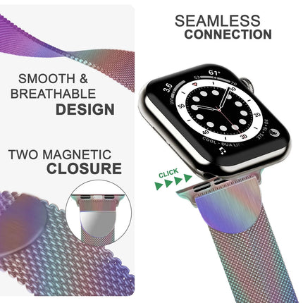 Milanaise Metall Armband für Apple Watch Ultra/Se/8/7/6/5/4/3/2/1, 42/44/45/49mm