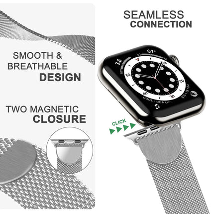 Milanaise Metall Armband für Apple Watch Ultra/Se/8/7/6/5/4/3/2/1, 42/44/45/49mm