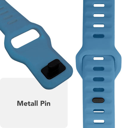 NALIA Motion Armband für Apple Watch Ultra/SE/10/9/8/7/6/5/4/3/2/1, Gehäusegröße 42/44/45/46/49mm, Soft Silikon Ersatz Sportarmband mit Steck-Pin Verschluss