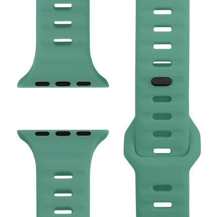 NALIA Motion Armband für Apple Watch Ultra/SE/10/9/8/7/6/5/4/3/2/1, Gehäusegröße 42/44/45/46/49mm, Soft Silikon Ersatz Sportarmband mit Steck-Pin Verschluss