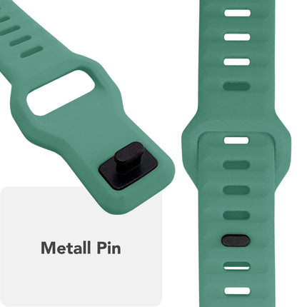 NALIA Motion Armband für Apple Watch Ultra/SE/10/9/8/7/6/5/4/3/2/1, Gehäusegröße 42/44/45/46/49mm, Soft Silikon Ersatz Sportarmband mit Steck-Pin Verschluss