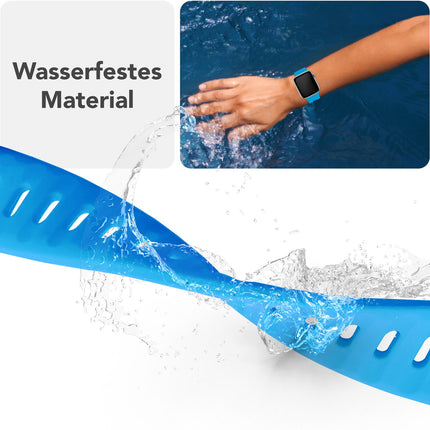 NALIA Motion Armband für Apple Watch Ultra/SE/10/9/8/7/6/5/4/3/2/1, Gehäusegröße 42/44/45/46/49mm, Soft Silikon Ersatz Sportarmband mit Steck-Pin Verschluss