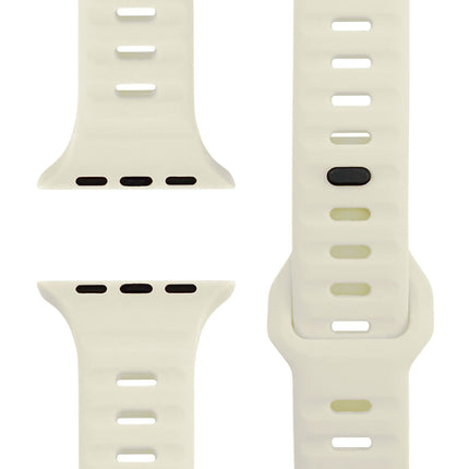 NALIA Motion Armband für Apple Watch Ultra/SE/10/9/8/7/6/5/4/3/2/1, Gehäusegröße 42/44/45/46/49mm, Soft Silikon Ersatz Sportarmband mit Steck-Pin Verschluss