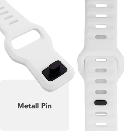 NALIA Motion Armband für Apple Watch Ultra/SE/10/9/8/7/6/5/4/3/2/1, Gehäusegröße 42/44/45/46/49mm, Soft Silikon Ersatz Sportarmband mit Steck-Pin Verschluss