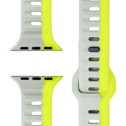 NALIA Motion Armband für Apple Watch Ultra/SE/10/9/8/7/6/5/4/3/2/1, Gehäusegröße 42/44/45/46/49mm, Soft Silikon Ersatz Sportarmband mit Steck-Pin Verschluss