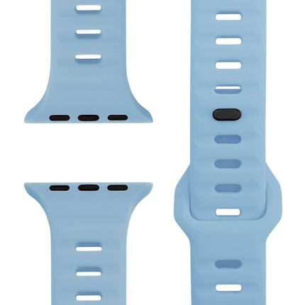 NALIA Motion Armband für Apple Watch Ultra/SE/10/9/8/7/6/5/4/3/2/1, Gehäusegröße 42/44/45/46/49mm, Soft Silikon Ersatz Sportarmband mit Steck-Pin Verschluss