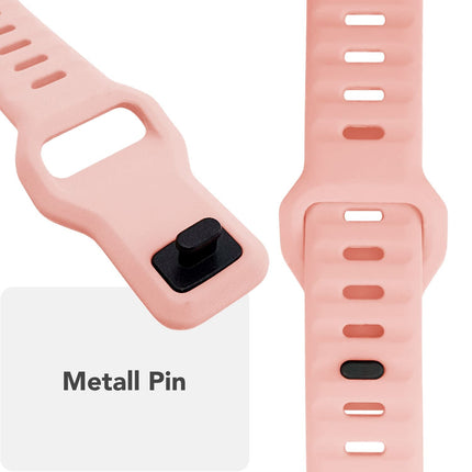 NALIA Motion Armband für Apple Watch Ultra/SE/10/9/8/7/6/5/4/3/2/1, Gehäusegröße 42/44/45/46/49mm, Soft Silikon Ersatz Sportarmband mit Steck-Pin Verschluss