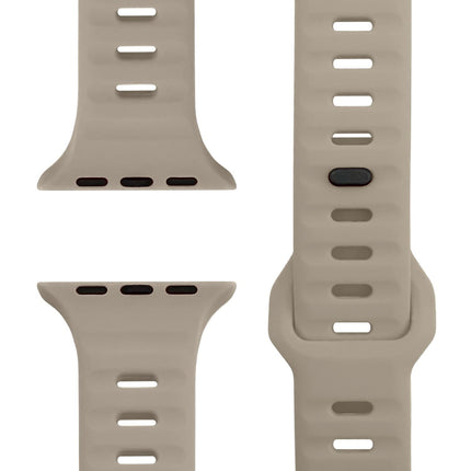 NALIA Motion Armband für Apple Watch Ultra/SE/10/9/8/7/6/5/4/3/2/1, Gehäusegröße 42/44/45/46/49mm, Soft Silikon Ersatz Sportarmband mit Steck-Pin Verschluss