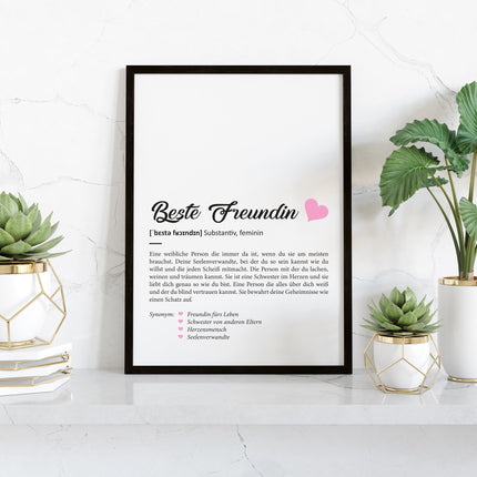 SEO. Definition Poster, Kunstdrucke & Worterklärung auf DIN A4 Premium - Foto - Papier - Linkreich