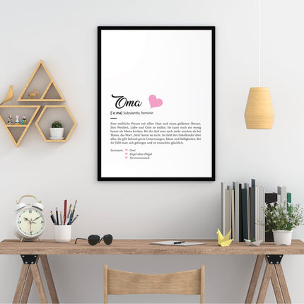 SEO. Definition Poster, Kunstdrucke & Worterklärung auf DIN A4 Premium - Foto - Papier - Linkreich