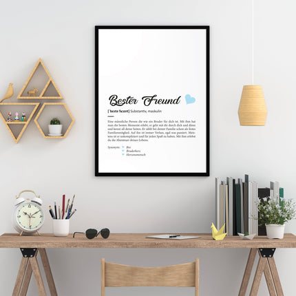 SEO. Definition Poster, Kunstdrucke & Worterklärung auf DIN A4 Premium - Foto - Papier - Linkreich