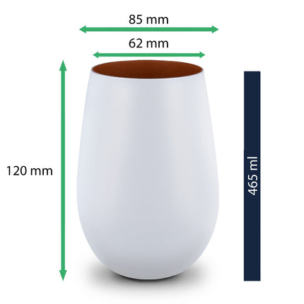 SEO. Deko Windlicht aus Glas mit Gravur - Die große Liebe - Personalisiert mit Name und Datum - Weiß - Bronze Linkreich