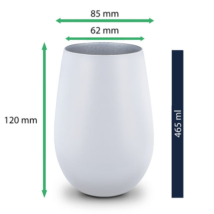 SEO. Deko Windlicht aus Glas mit Gravur - Die große Liebe - Personalisiert mit Name und Datum - Weiß - Silber Linkreich