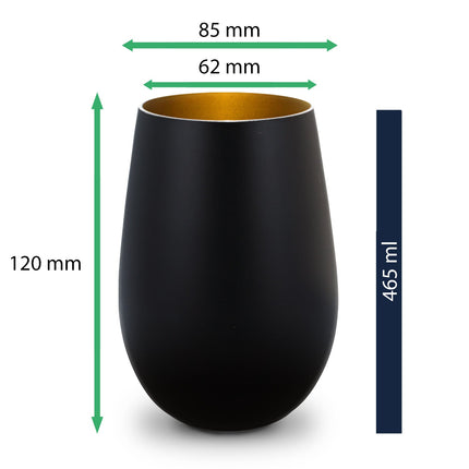 SEO. Deko Windlicht aus Glas mit Gravur - Die große Liebe - Personalisiert mit Name und Datum - Weiß - Gold Linkreich
