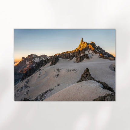 Dent du Géant Golden Hour Wall Art - Fine Art Mountain Photography Print