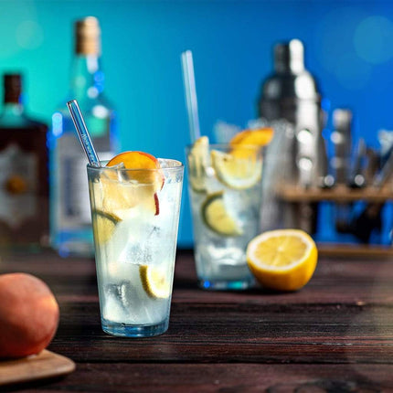 SEO. Der Gin des Lebens Edition gravierte mit 6 lustigen Gin Tonic Sprüchen - 20 cm Linkreich