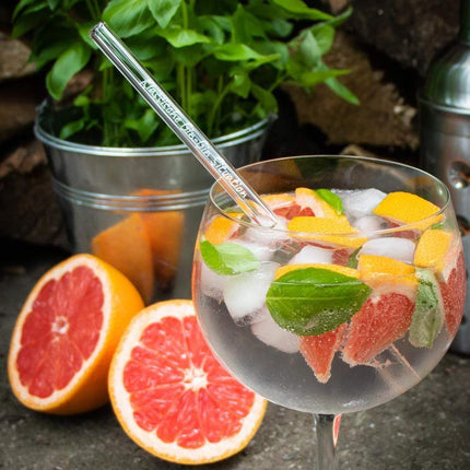 SEO. Der Gin des Lebens Edition gravierte mit 6 lustigen Gin Tonic Sprüchen - 20 cm Linkreich
