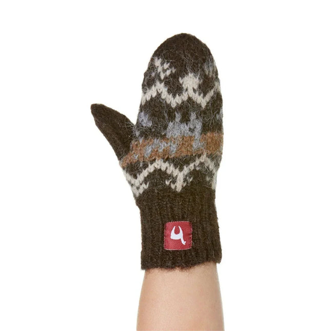 Apu Kuntur - Alpaka Kinder Fausthandschuhe NATURA – 100% naturbelassenes Alpaka