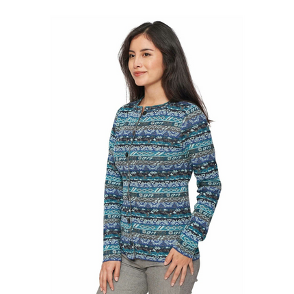 Apu Kuntur - Alpaka Strickjacke TAMIA – Jacquard-Cardigan aus 100% Baby Alpaka