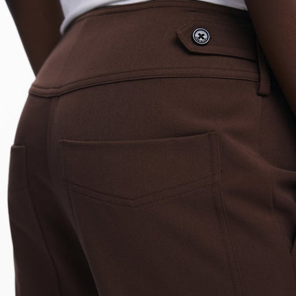 SEO. DESIGUAL Damen Hose schwarz – Palazzo-Hose mit Seitentaschen für Herbst/Winter - Braun Linkreich