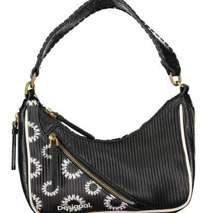 SEO. DESIGUAL Damen Tasche schwarz – Abnehmbarer Schultergurt & praktische Außentaschen - Schwarz Linkreich