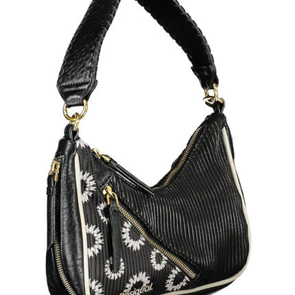 SEO. DESIGUAL Damen Tasche schwarz – Abnehmbarer Schultergurt & praktische Außentaschen - Schwarz Linkreich