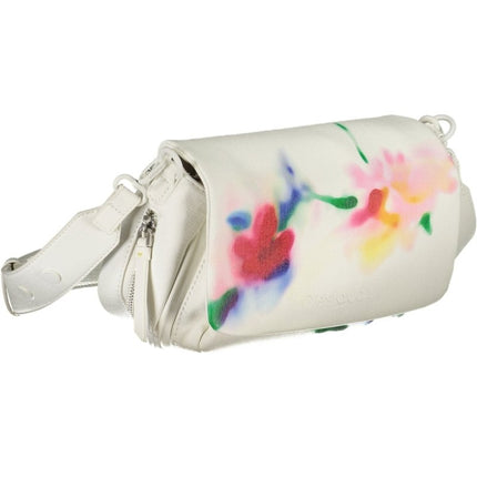 SEO. DESIGUAL Damen Tasche Weiß – Erweiterbare Handtasche mit Schultergurt | soulluna.de - Weiß Linkreich