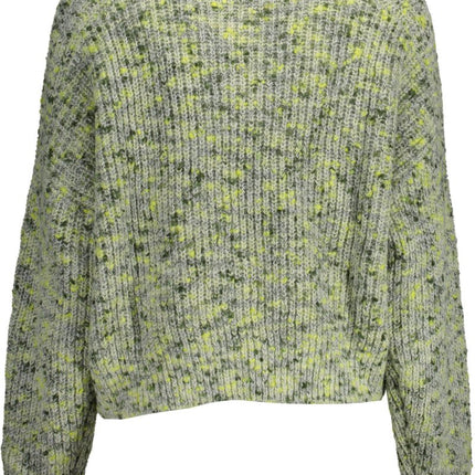 SEO. DESIGUAL Damenpullover Grün – Langarmshirt mit Stickerei für Herbst/Winter | soulluna.de - Grün Linkreich