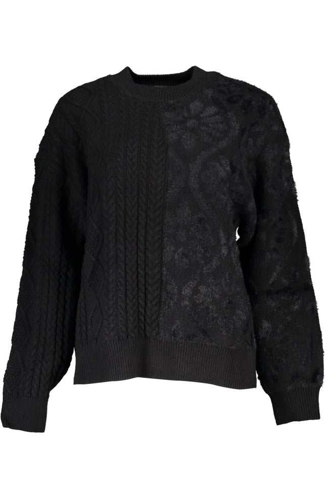 SEO. DESIGUAL Damenpullover schwarz – Langärmliger Rollkragen-Pullover für Herbst/Winter - Schwarz Linkreich
