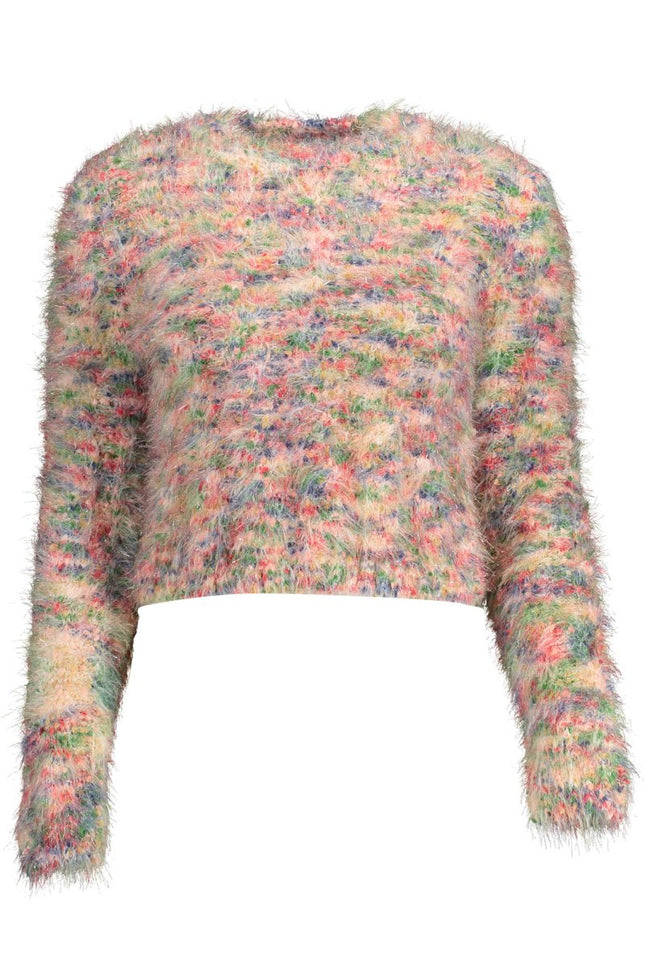 SEO. DESIGUAL Pullover Damen Rosa – Weicher Langarm-Pullover für Herbst/Winter - Rosa Linkreich