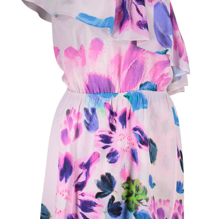 DESIGUAL Kurzes Kleid Damen Rosa – Schulterfrei mit elastischer Taille | soulluna.de