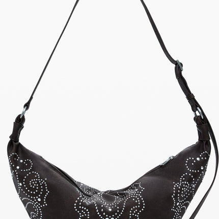 DESIGUAL Damentasche Braun – Stilvolle Schultertasche für Damen mit Nieten-Details