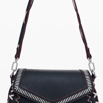 DESIGUAL Damen Tasche schwarz – Abnehmbarer Schultergurt & Manhattan Pespuntes Zarauz