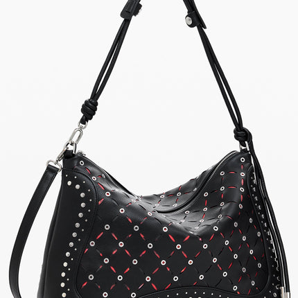 DESIGUAL Damen Tasche schwarz – Yankee Leiria Mini-Tasche mit abnehmbarem Schultergurt