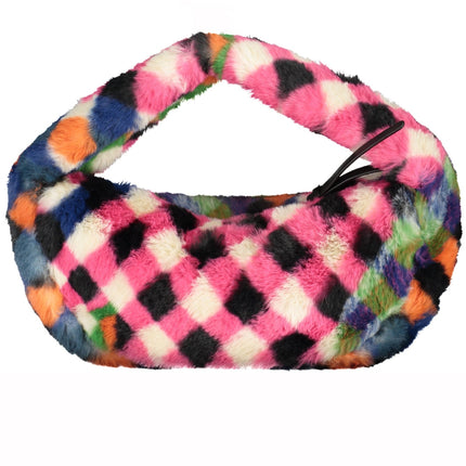 DESIGUAL Schwarze Damentasche – Plüschtasche mit verstellbarem Gurt | soulluna.de