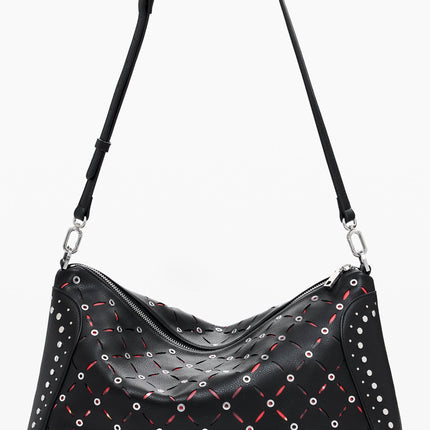 DESIGUAL Damen Tasche schwarz – Yankee Leiria Mini-Tasche mit abnehmbarem Schultergurt