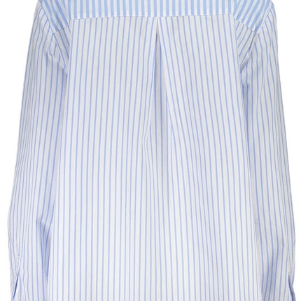 DESIGUAL Langarmshirt Damen Blau – Italienischer Kragen aus Viskose | soulluna.de
