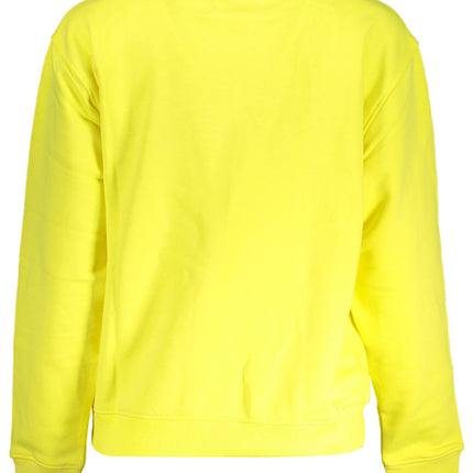 DESIGUAL Sweatshirt Damen Gelb – Rundhalsausschnitt mit Applikation für Frühjahr/Sommer